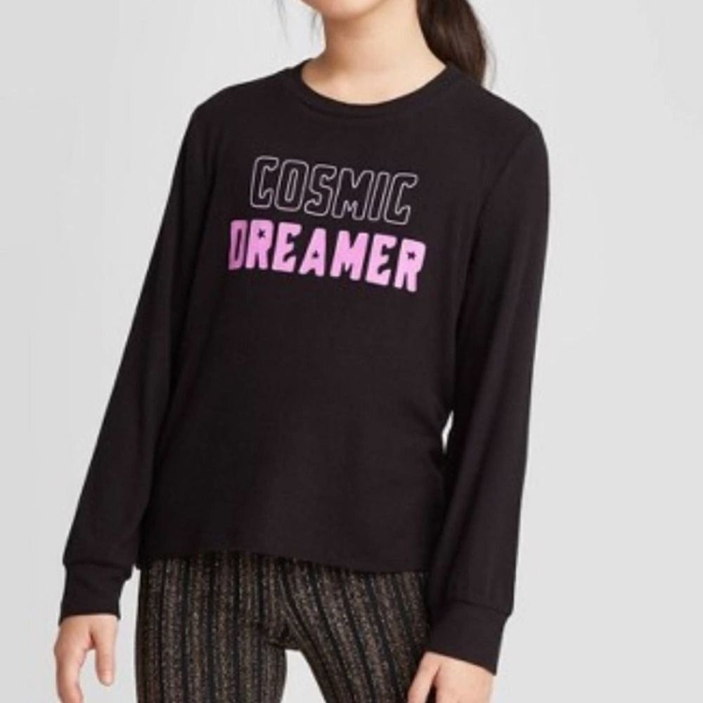 Art Class Long Sleeve Waffle Knit Glow T-shirt M